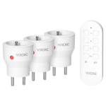 Uued tooted // Zestaw bezprzewodowych gniazd MINI, sterowanych pilotem 3+1, 2300W