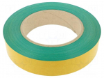 Tape: marking | green | L: 50m | W: 50mm | self-adhesive | PVC