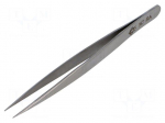 Tweezers | 110mm | for precision works | Blade tip shape: sharp