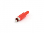 RCA PLUG MALE -  RED