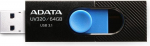 Flash drive ADATA  MEMORY DRIVE FLASH USB3.1 64GB/BLACK AUV320-64G-RBKBL