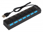 S&uuml;learvutid, s&uuml;learvutid, tarvikud // S&uuml;learvuti tarvikud // 86-073# Rozgałęźnik usb wt.a-7xgn.a hub-06 czarny