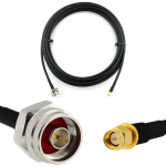 Rangeful SMA Male / N Male Hex 5m koaksiaalkaabel &mdash; HF240 (vastab LMR240) HF240-NMH-SM-5