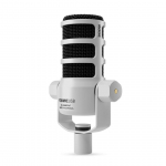 R&Oslash;DE PodMic USB White - dynamic microphone for podcasting