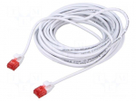 Patch cord | U/UTP | Cat: 6 | RJ45 plug,both sides | stranded | Cu | 10m