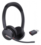 Yealink WH64 Hybrid Dual UC Headset Wireless Head-band Office/Call center Micro-USB Bluetooth Black