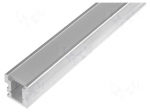 Profiles for LED modules | mat | recessed | L: 2m | aluminium