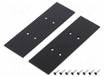 Cap for LED profiles | black | steel | Application: VARIO30