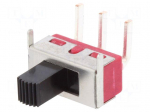 Switch: slide | Pos: 2 | SPDT | 6A/120VAC | 6A/28VDC | ON-ON | -30&divide;65&deg;C