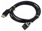 Cable | DisplayPort plug,DisplayPort plug 90&deg; up/down | PVC | 2m