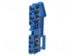 Splice terminal: rail | ST | spring clamp | blue | 40A | polyamide | TS35