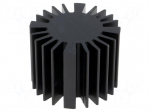 Heatsink | LED | &Oslash;: 50mm | H: 37.5mm | Colour: black