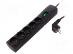 Plug socket strip: protective | Sockets: 5 | 250VAC | 10A | 175J