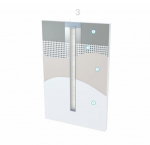 LED Profile LUMINES MONO, recessed, silver anodized 3m