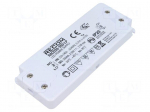 Power supply: switched-mode | LED | 20W | 2&divide;59VDC | 350mA | 198&divide;264VAC