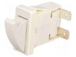 Switch: door | Pos: 2 | SPST | Leads: 6,3x0,8mm connectors | Body: white