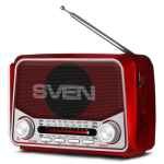 Loudspeaker Sven SRP-150 FM,AM,SW Radio Bluetooth Red