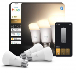 Philips Hue White 810lm A60 E27 3 spuldzes 929003856002 8720169363700