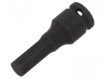 Socket: hex key-bit | impact | HEX 10mm | 3/8"