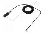 Antenna | DAB | Colour: black | 5VDC | Kind: RG174 | 18dBi | -10&divide;80&deg;C | 50&Omega;