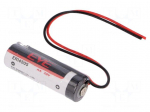 Battery: lithium | 3.6V | AA | 150mm leads | &Oslash;14.5x50.5mm | 2700mAh