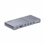 UNITEK D1117AGY01-EU laptop dock/port replicator Wired & Wireless USB4 Grey