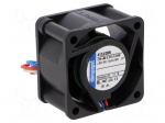 Fan: DC | axial | 40x40x25mm | 24m3/h | 46dBA | ball bearing | 12VDC