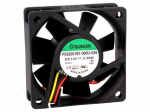 Fan: DC | axial | 12VDC | 60x60x20mm | 46.72m3/h | 39dBA | ball bearing