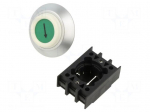 Switch: push-button | 22mm | green