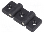 Hinge | Width: 89mm | technopolymer (PA) | black | H: 36mm