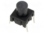 Microswitch TACT | SPST | Pos: 2 | 0.05A/24VDC | THT | 3.5N | 10x10x5.1mm