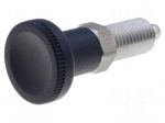Indexing plungers | Thread: M12 | 6mm | Mat: stainless steel