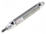 Round cylinder | Piston diam: 20mm | Piston stroke: 80mm | 1&divide;10bar