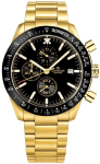Giewont Chronograph Sapphire Men's Watch / gold/black