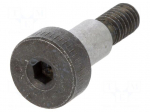 Shoulder screw | Mat: steel | Thread len: 8mm | Thread: M4 | Cut: imbus