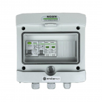 Switchgear attached AC hermetic IP65 EMITTER with surge protective device AC Noark type 2, 16A 1-F, RCD type A 40A/300mA