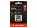 Memory card | SDXC | 64GB | Extreme Pro | UHS I U3 V30 | R: 200MB/s