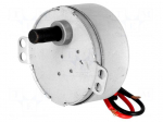Motor: AC | synchronous | 4W | 220/240VAC | 2.5rpm | clockwise rotation