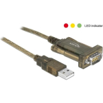 DELOCK Adapter USB 2.0 Type-A > 1 x Seriaal DB9 RS-232