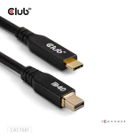 Club3D USB-t&uuml;&uuml;pi C <-> MiniDP 2.1 kaabel 2m 8K30Hz St/St jaem&uuml;&uuml;k