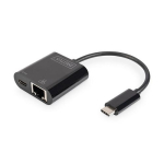 DIGITUS USB Type-C Gigabit Etherneti adapter, PD tugi