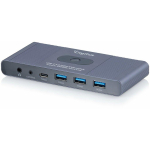 KVM HDMI l&uuml;liti 2x1 | UHD 4K@60Hz | 3x USB-A 3.1 Gen1 | 1x USB-C USB 3.1 Gen1 | Audio | Core Line