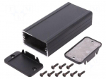 Enclosure: shielding | X: 59mm | Y: 120mm | Z: 31mm | aluminium | black