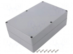 Enclosure: multipurpose | X: 146mm | Y: 222mm | Z: 75mm | ABS | dark grey