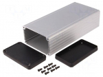Enclosure: with panel | 1455 | X: 78mm | Y: 160mm | Z: 43mm | aluminium