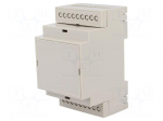 Enclosure: for DIN rail mounting | Y: 90.2mm | X: 53.3mm | Z: 57.5mm