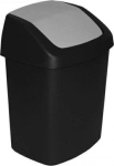 Another product curver  Atkritumu spainis Swing Top 15L 30 6x24 8x41 8cm melna/sudraba 3253923985337