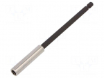 Holders for screwdriver bits | Socket: 1/4" | Overall len: 150mm