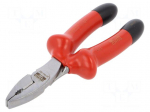 Pliers | insulated,universal | alloy steel | 180mm | 1kVAC