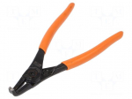 Pliers | for circlip | external | 3&divide;10mm | Pliers len: 125mm | angular